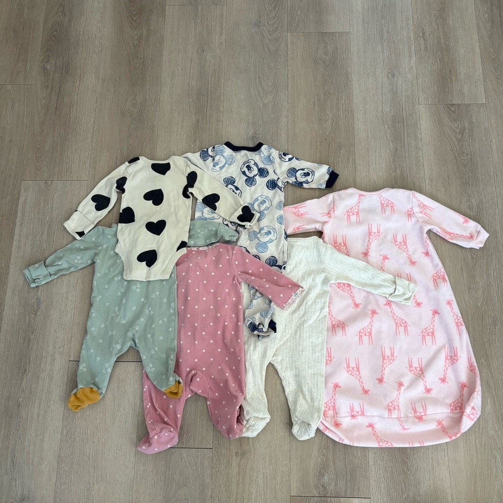 Carters Disney Wonder Nation Baby Clothing Lot 3-6 Months Bodysuits 6 Pieces - Picture 2 of 9